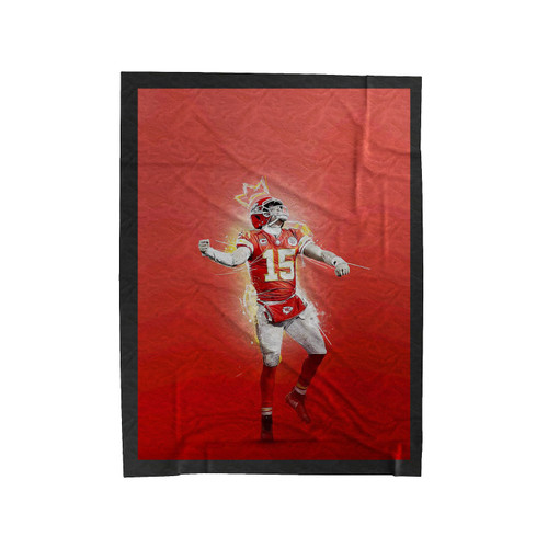Patrick Mahomes Celebration Velveteen Blanket