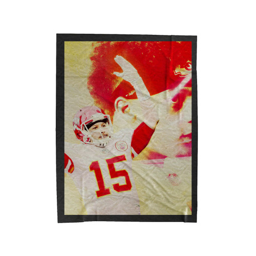 Patrick Mahomes Quarterback Kansas City Velveteen Blanket
