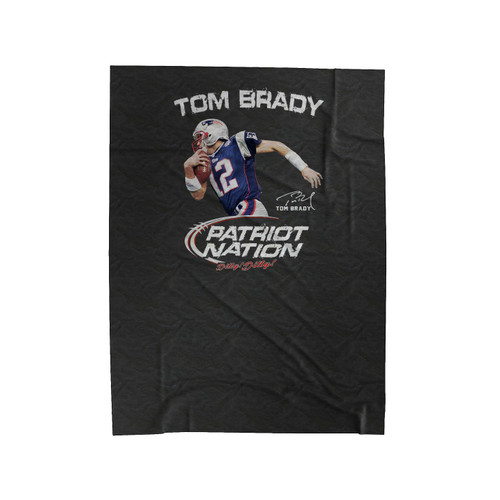 Patriot Nation Dilly! Dilly! Tom Brady Signature Velveteen Blanket