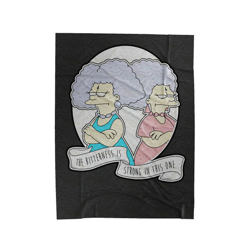 Patty & Selma Bitterness Is Strong In This One The Simpsons Velveteen Blanket