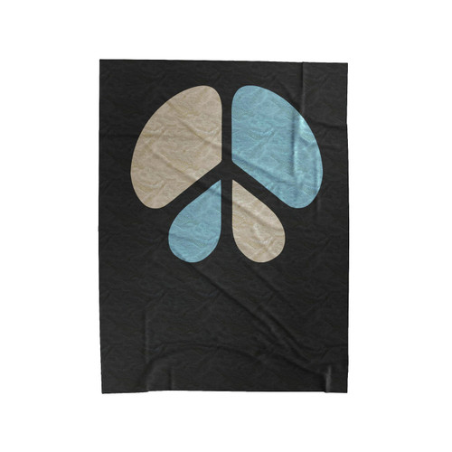Peace Symbol Velveteen Blanket