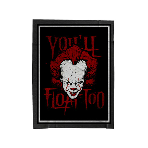 Pennywise You'Ll Float Too Art Velveteen Blanket