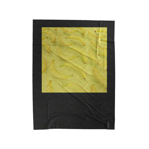 Perfect Floating Bananas Velveteen Blanket