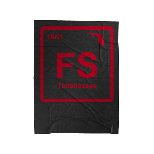 Periodic Symbol Florida State Velveteen Blanket