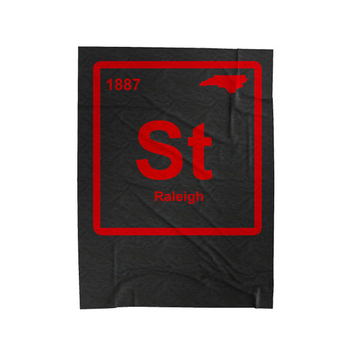 Periodic Symbol Nc State Velveteen Blanket