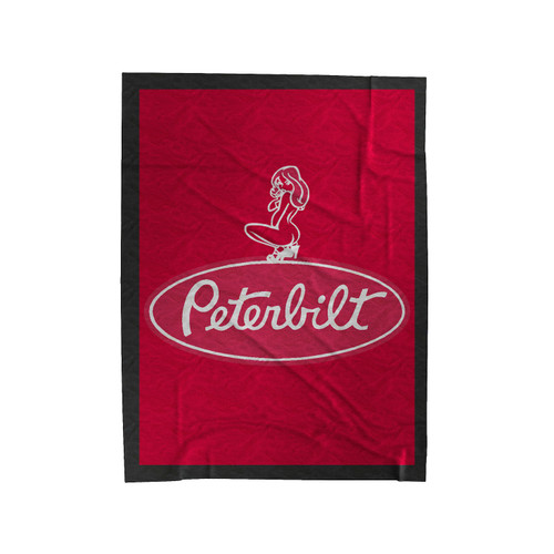Peterbilt Trucks Logo Velveteen Blanket