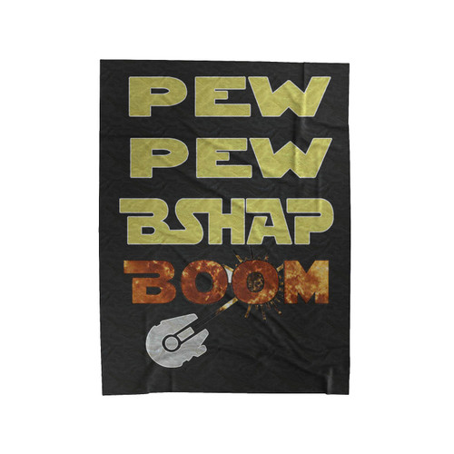Pew Pew Boom Velveteen Blanket