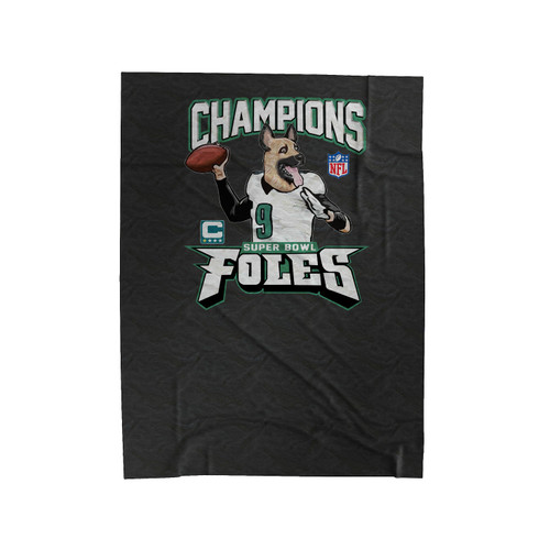 Philadelphia Eagels Underdog Champhion Super Bowl Foles Velveteen Blanket