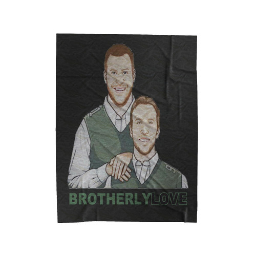 Philly's Carson Wentz And Nick Foles Inspired Brotherly Love Velveteen Blanket