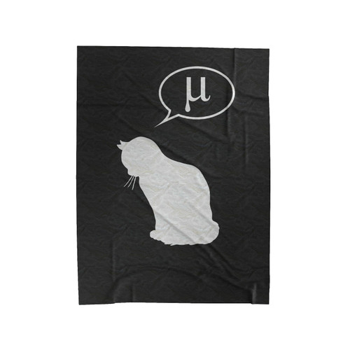 Physics Cat And Friction Coefficient Velveteen Blanket