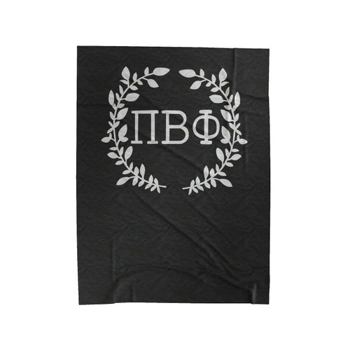 Pi Beta Phi Wreath Athletic Velveteen Blanket