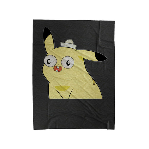 Pikachu Meets Flapjack Velveteen Blanket