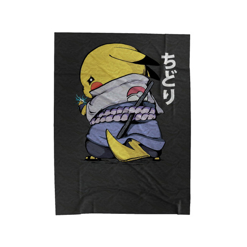 Pikachu Uchiha Parody Velveteen Blanket
