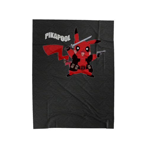 Pikapool Pikachu Deadpool Funny Velveteen Blanket
