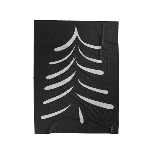 Pine Tree Evergreen Tree Velveteen Blanket