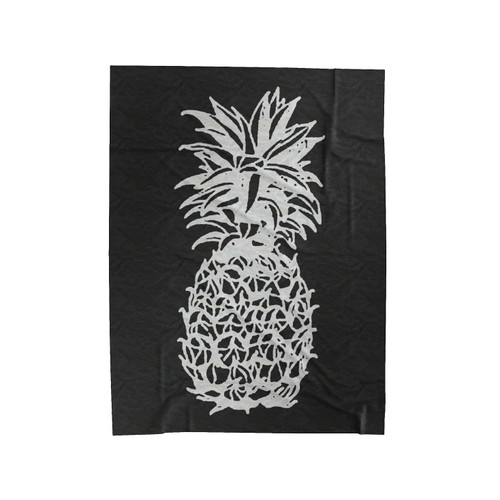 Pineapple Icon Velveteen Blanket
