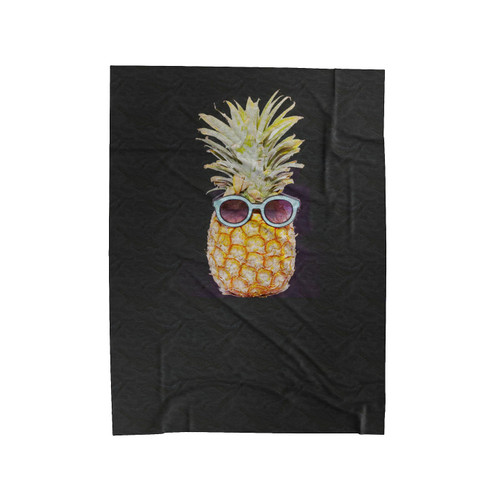 Pineapple Psych With Glases Tumblr Funny Velveteen Blanket