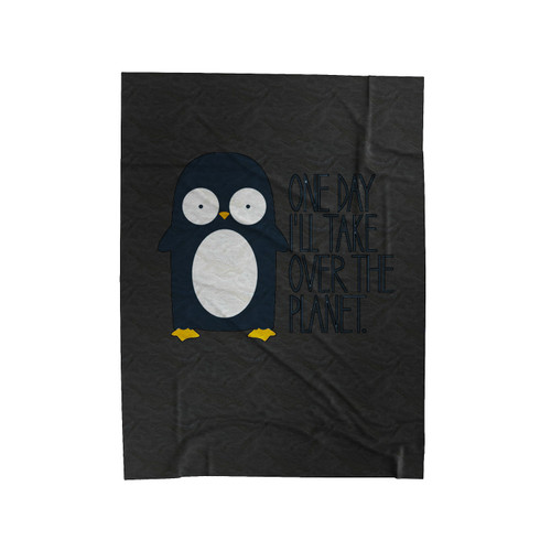 Pinguin World Quote Velveteen Blanket