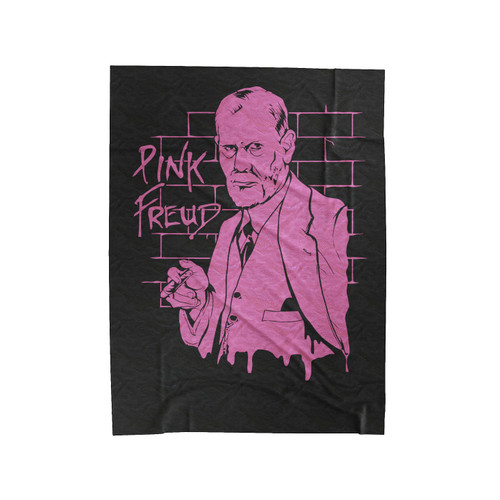 Pink Freud Vintage Science Psychology Dream Velveteen Blanket