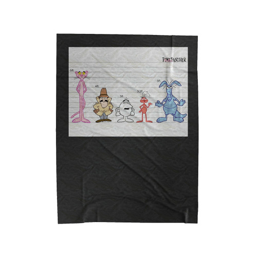 Pink Panther Height Comparison Chart Velveteen Blanket