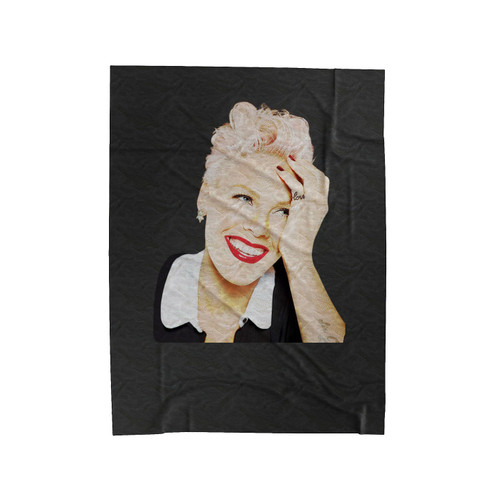 Pink Singer Velveteen Blanket