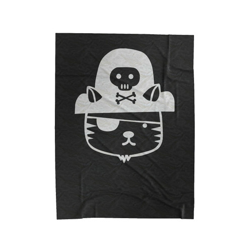 Pirate Cat Jumpy Icon Series Velveteen Blanket