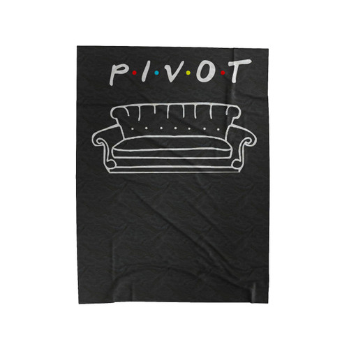 Pivot Of The Friends Tv Show 1 Velveteen Blanket