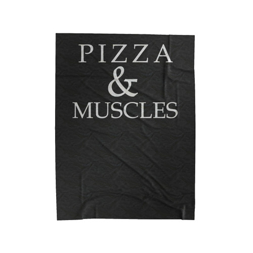 Pizza & Muscles Cheat Day Gym Life Velveteen Blanket