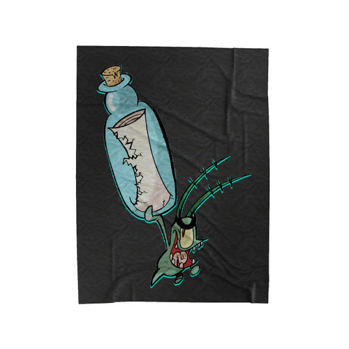 Plankton Botle Velveteen Blanket