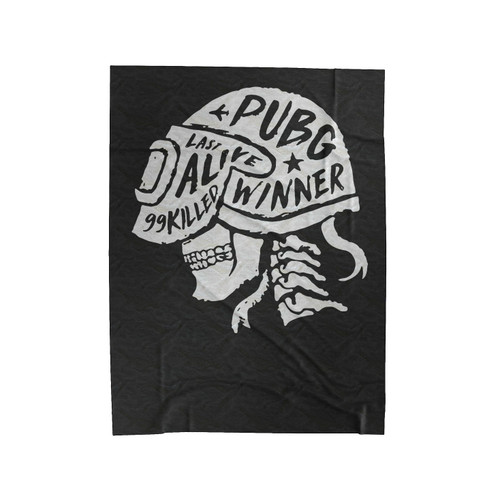 Playerunknown's Battlegrounds Skull Velveteen Blanket
