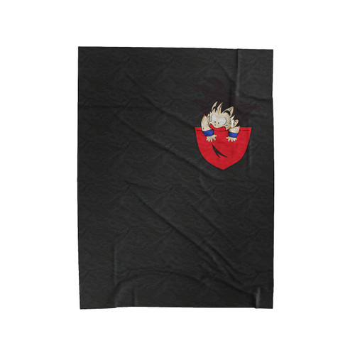 Pocket Goku Printed Dragon Ball Z Anime Graphic Velveteen Blanket