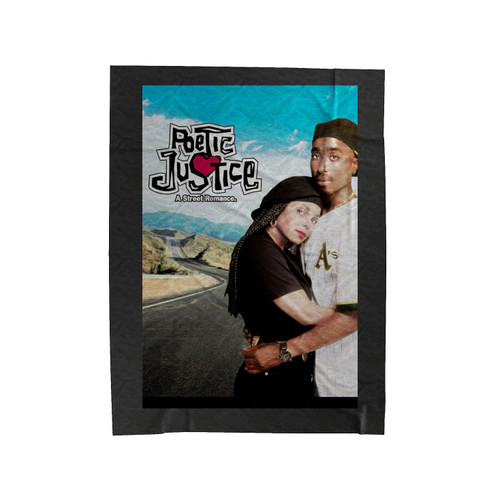 Poetic Justice Movie Poster Velveteen Blanket
