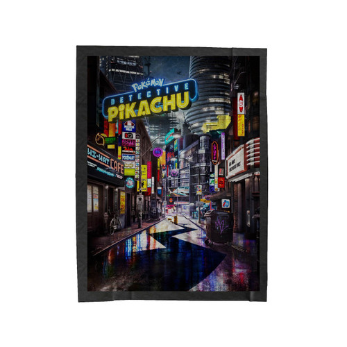 Pokemon Detective Pikachu Movie Velveteen Blanket