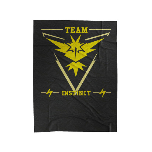 Pokemon Go Team Instinct Yellow Color Symbol Velveteen Blanket