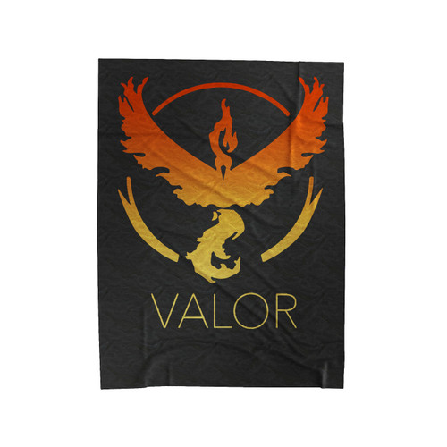 Pokemon Go Team Valor Logo Velveteen Blanket