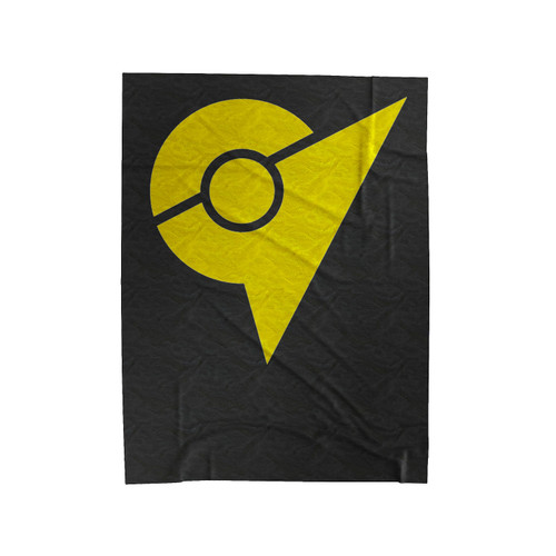 Pokemon Go Yellow Team Instinct Symbol Simple Velveteen Blanket