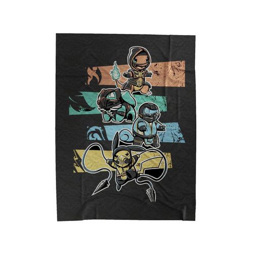 Pokemon Mortal Combat Velveteen Blanket