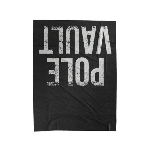 Pole Vault Track Velveteen Blanket