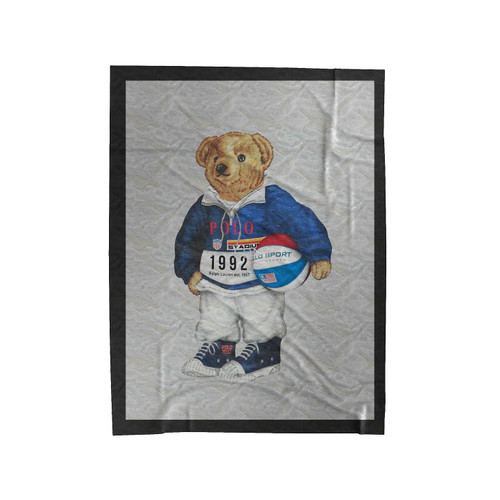 Polo Bear Beach Ball, Basketball Velveteen Blanket