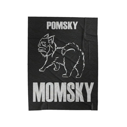 Pomsky Momsky Velveteen Blanket