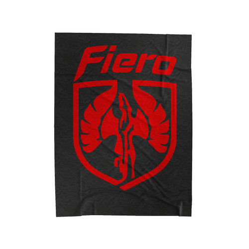 Pontiac Fiero Logo Velveteen Blanket