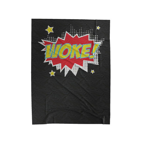 Pop Art Woke! Velveteen Blanket