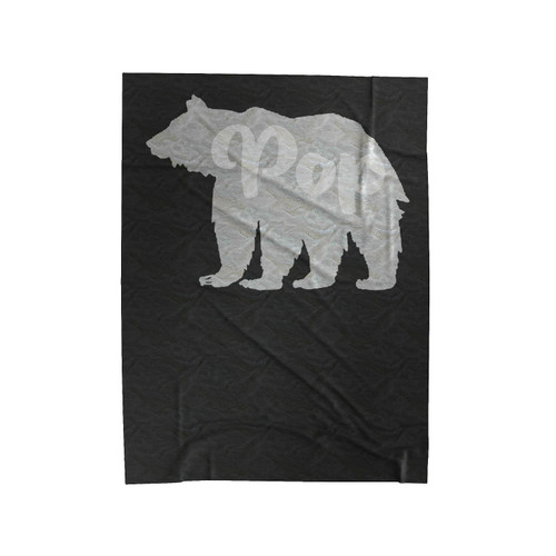 Pop Bear Grandfather Velveteen Blanket