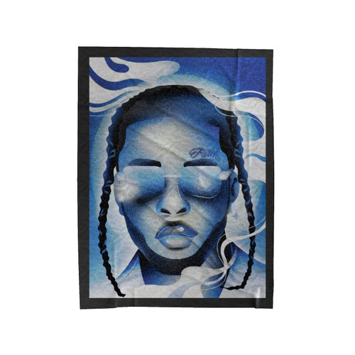 Pop Smoke Art Velveteen Blanket