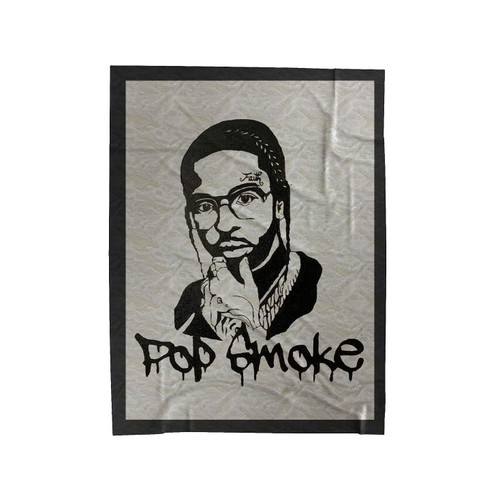 Pop Smoke Art 1 Velveteen Blanket
