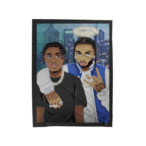 Pop Smoke Cartoon Velveteen Blanket