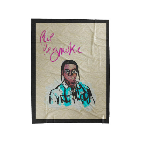 Pop Smoke Sketch Velveteen Blanket