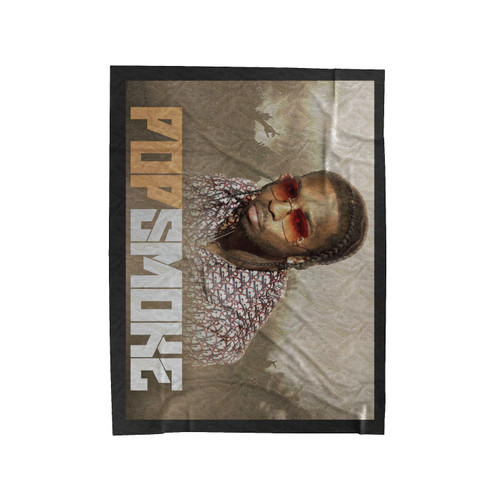 Pop Smoke Wearing Sunglasses Velveteen Blanket