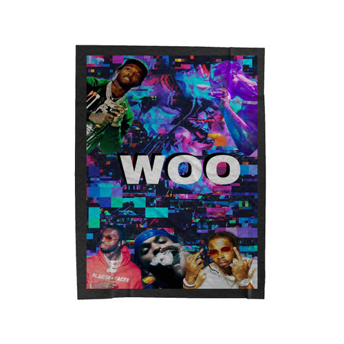 Pop Smoke Woo Velveteen Blanket
