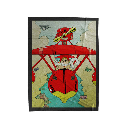 Porco Rosso Velveteen Blanket